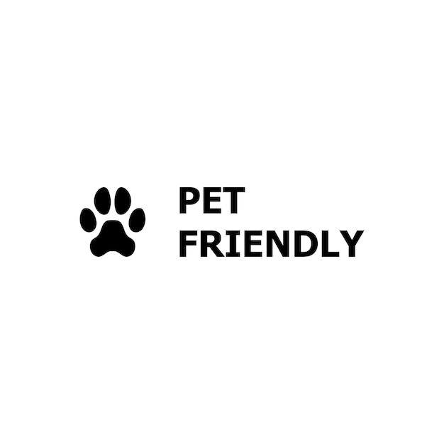 Pet Friendly sticker or label vector isolated in Flat Style Best Pet Friendly icon vector