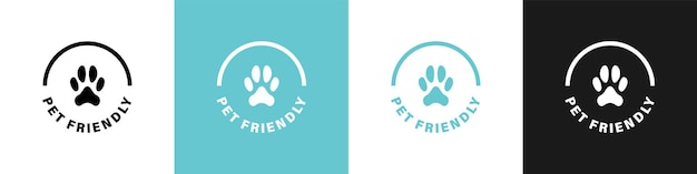 Pet Friendly sticker or label vector isolated in Flat Style Best Pet Friendly icon vector