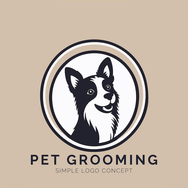 Pet Grooming Logo Concept for Company and Branding