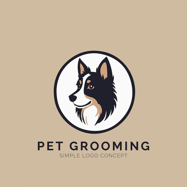 Pet Grooming Logo Concept for Company and Branding