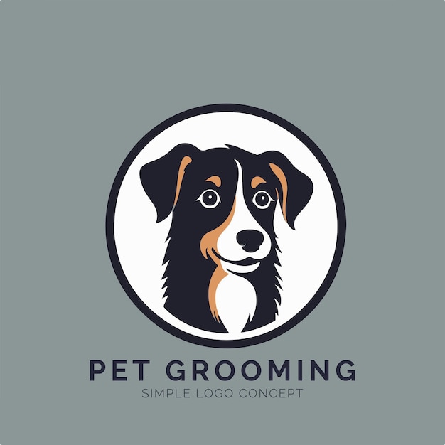 Pet Grooming Logo Concept for Company and Branding