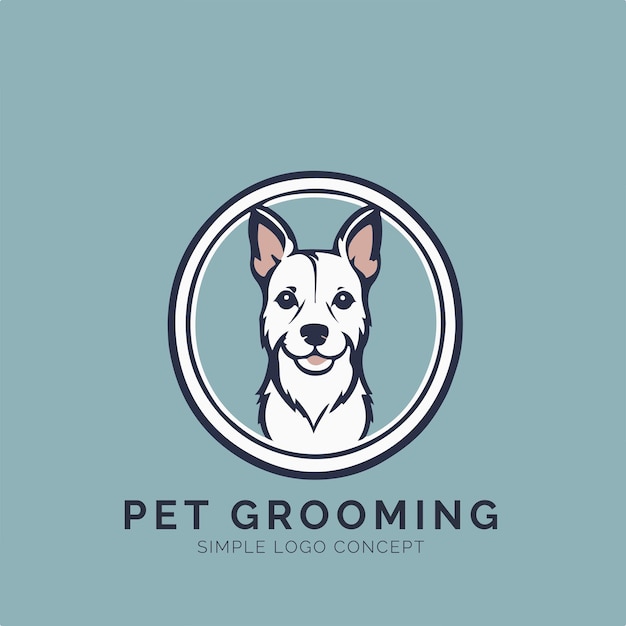 Pet Grooming Logo Concept for Company and Branding