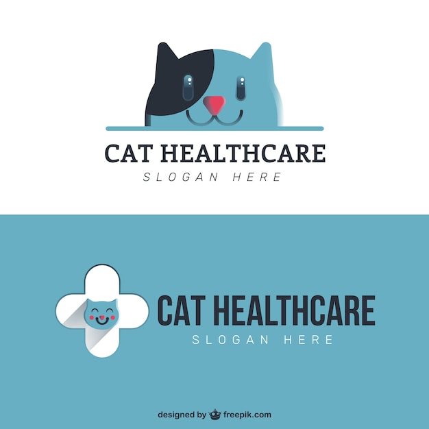 Pet healthcare logo template