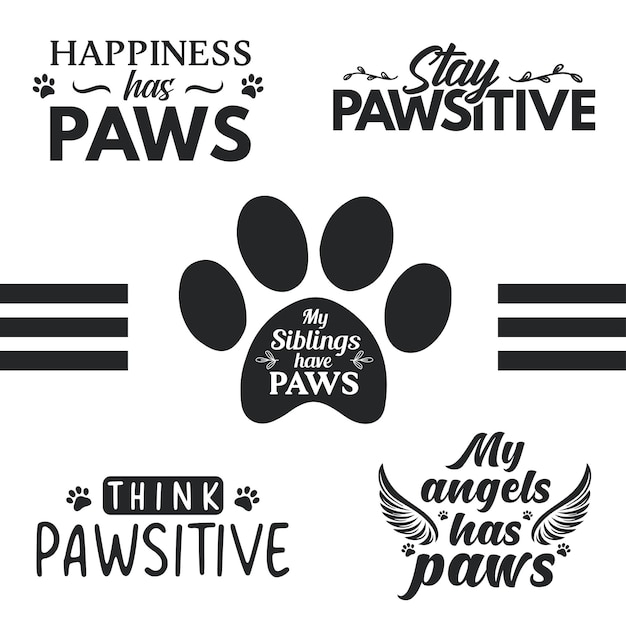 Pet lover quotes lettering