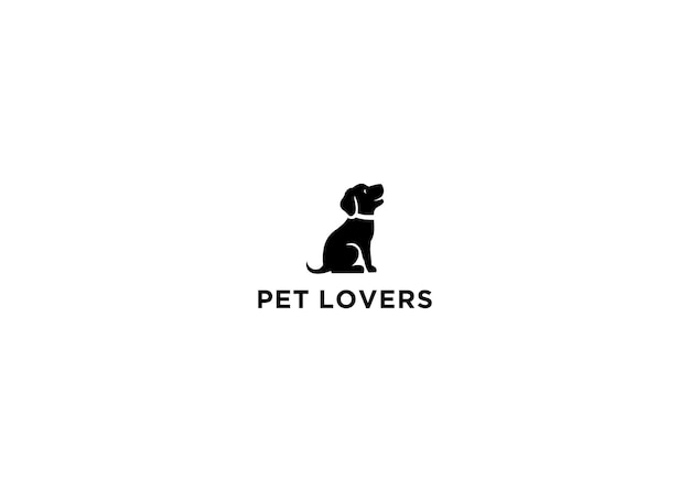 pet lovers logo design vector illustration