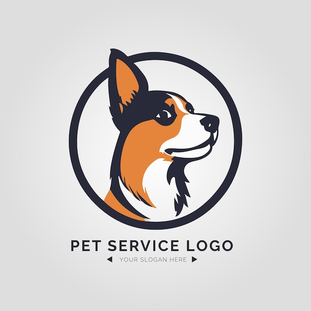 Pet Service Logo Concept for Company and Branding