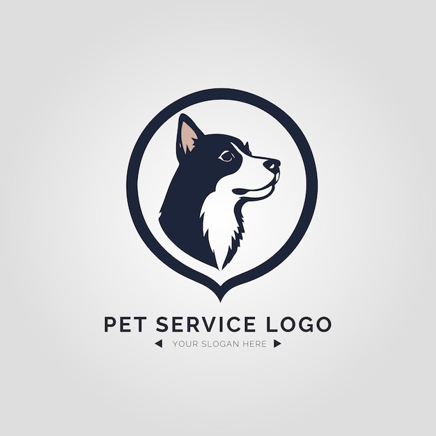 Pet Service Logo Concept for Company and Branding