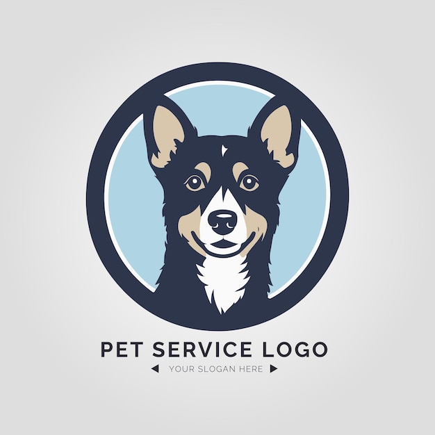 Pet Service Logo Concept for Company and Branding