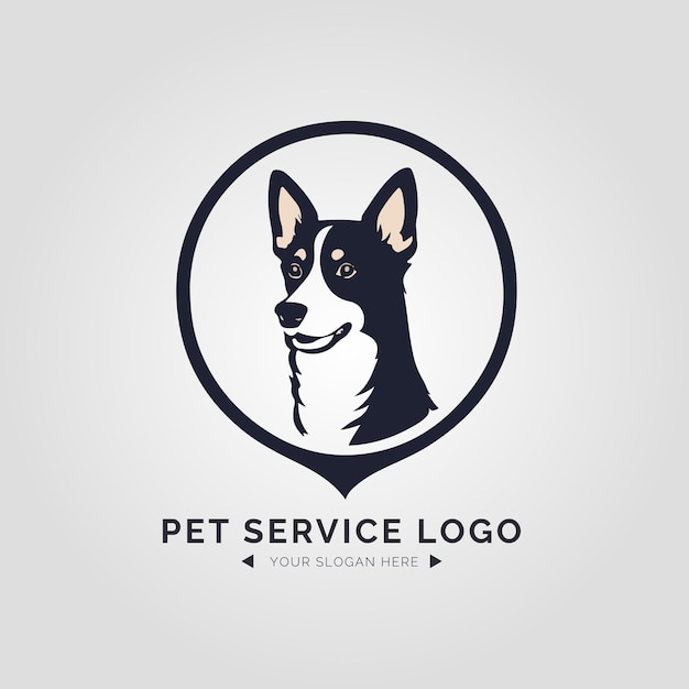 Pet Service Logo Concept for Company and Branding