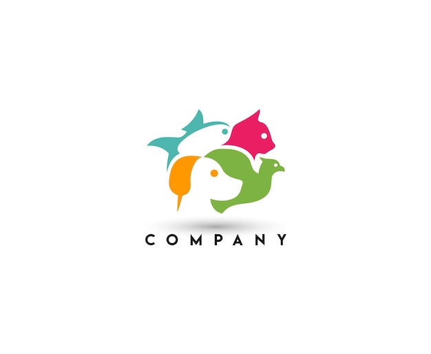 Pet Shop Animal Logo template