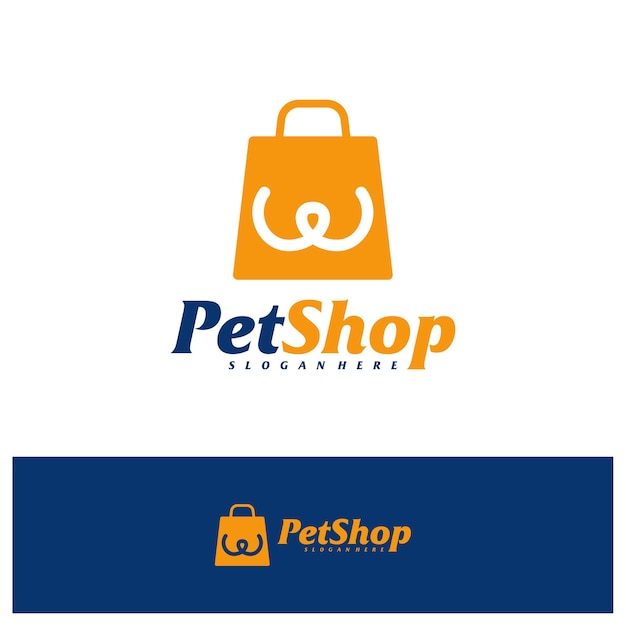 Pet Shop Logo Design Template Pet logo concept vector Emblem Creative Symbol Icon