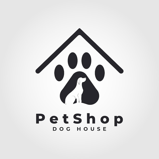 Pet Shop Logo Template Design Vector animal house