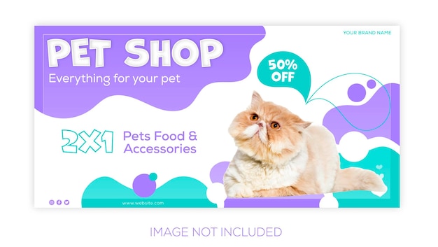 Pet store social media banner