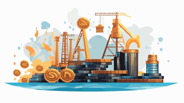 Petroleum Concept Price Icons Design Vector Illustration