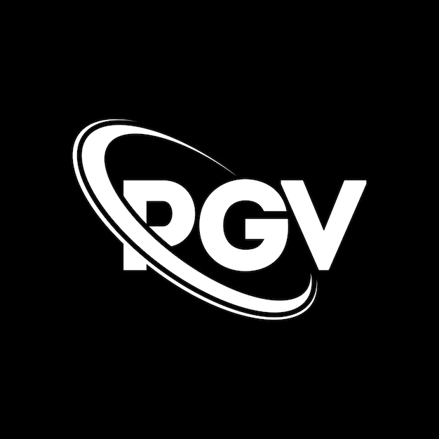 Vector pgv logo pgv letter pgv letter logo design initials pgv logo linked with circle and uppercase monogram logo pgv typography for technology business and real estate brand