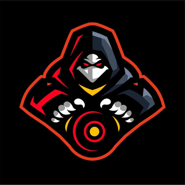 Phantom mascot gaming logo template