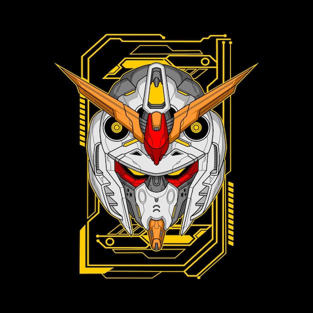 phantom robot head illustration