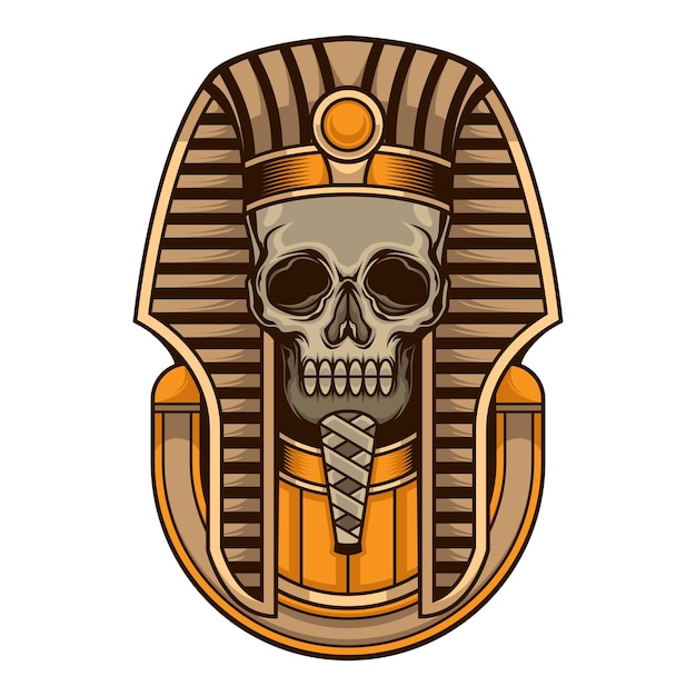 pharaoh skull head