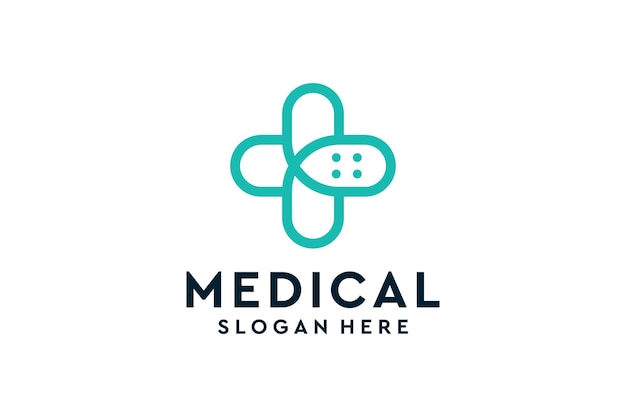 Pharmaceutical health medical logo design