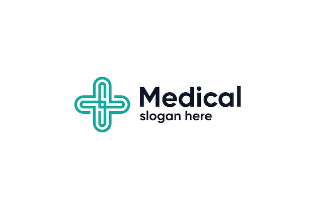 Pharmaceutical medical logo design template