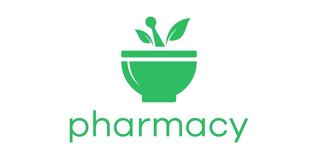 Pharmacy logo design icon vector illustration