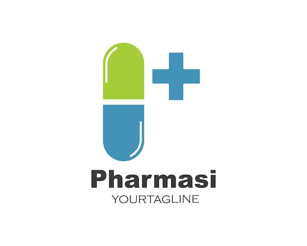 Pharmacy logo icon vector illustration design