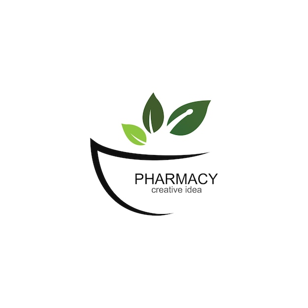 Pharmacy logo icon vector template