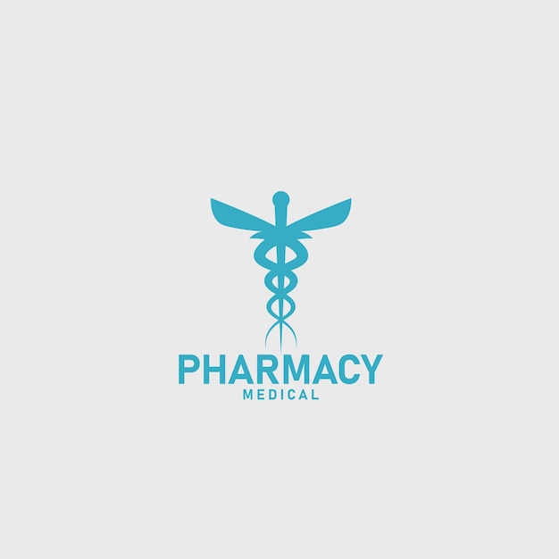 pharmacy medical clinic logo simple modern design