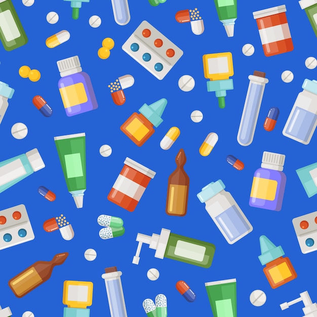 pharmacy medicines, pills and potions pattern 