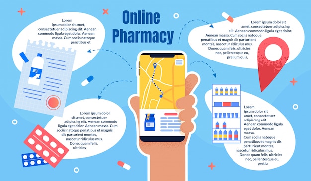 Pharmacy Mobile Application Flat