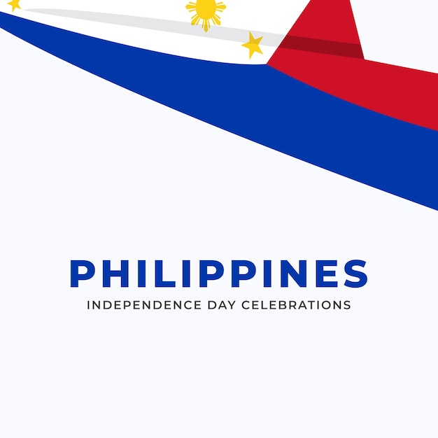 Philippines independence day celebration design template