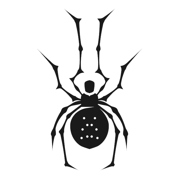 Phobia spider icon Simple illustration of phobia spider vector icon for web design isolated on white background