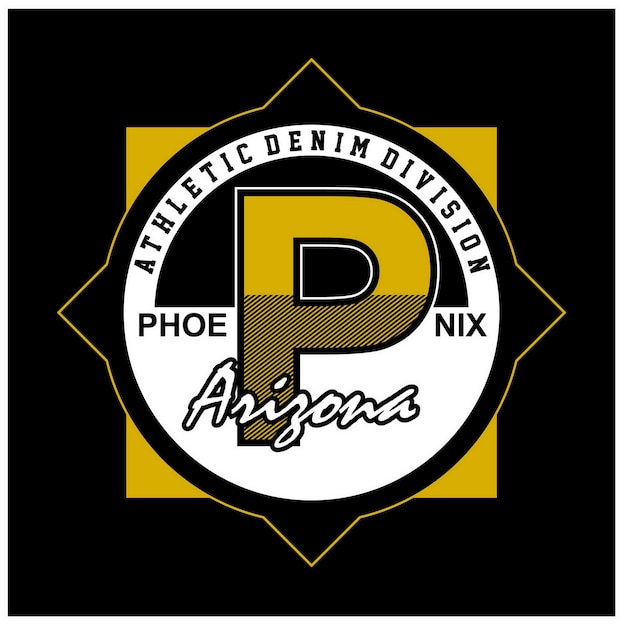 Phoenix arizona Vintage typography design in vector illustration tshirt clothing and other uses