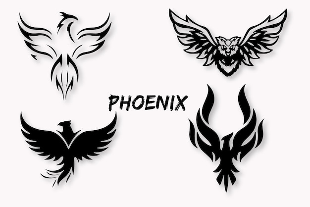 Phoenix and eagle logo collection