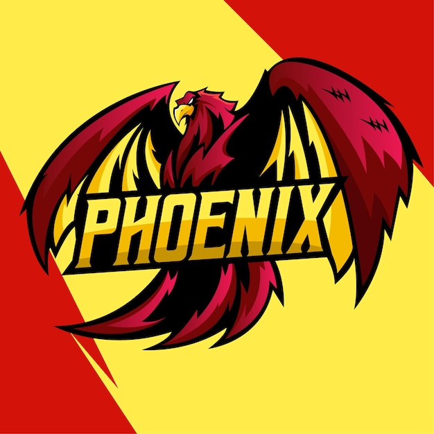 PHOENIX ESPORT MASCOT LOGO VECTOR