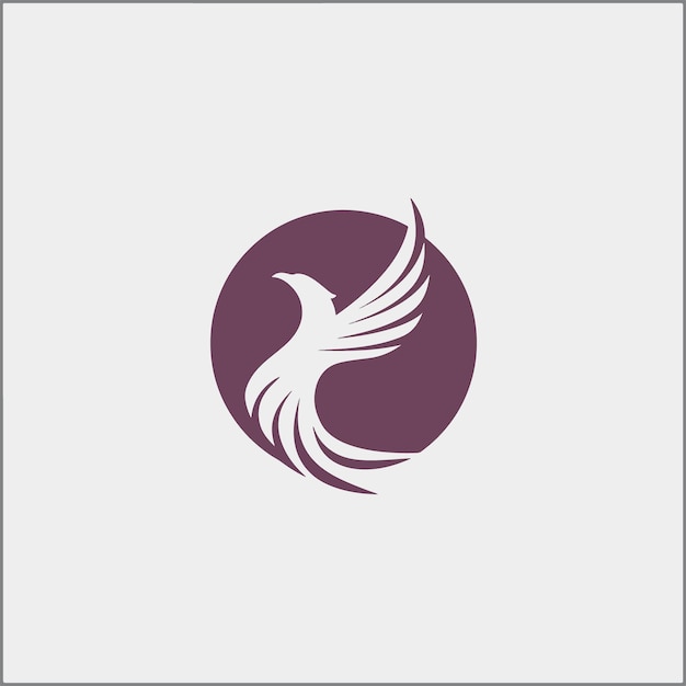 Vector phoenix logo concept