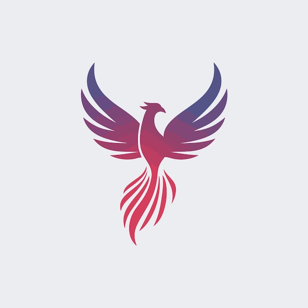 Vector phoenix logo concept