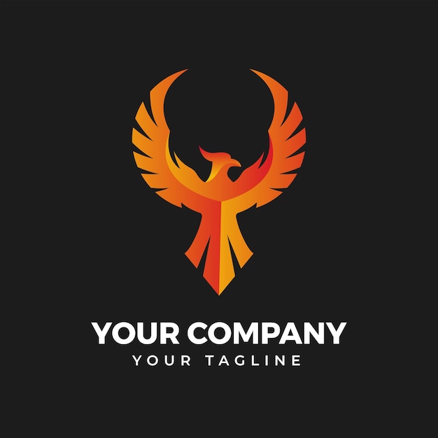 Phoenix Logo design Gradient Modern Phoenix Logo