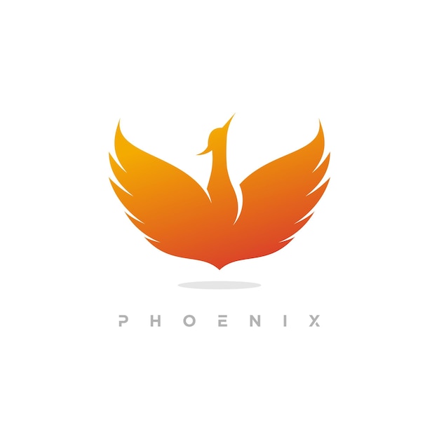 Phoenix logo design vector llustration unique concept Premium Vector Part 3