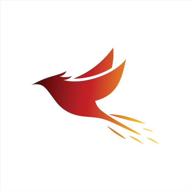 Phoenix Logo Simple Flying Bird