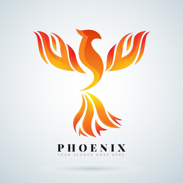 Phoenix logo symbol concept