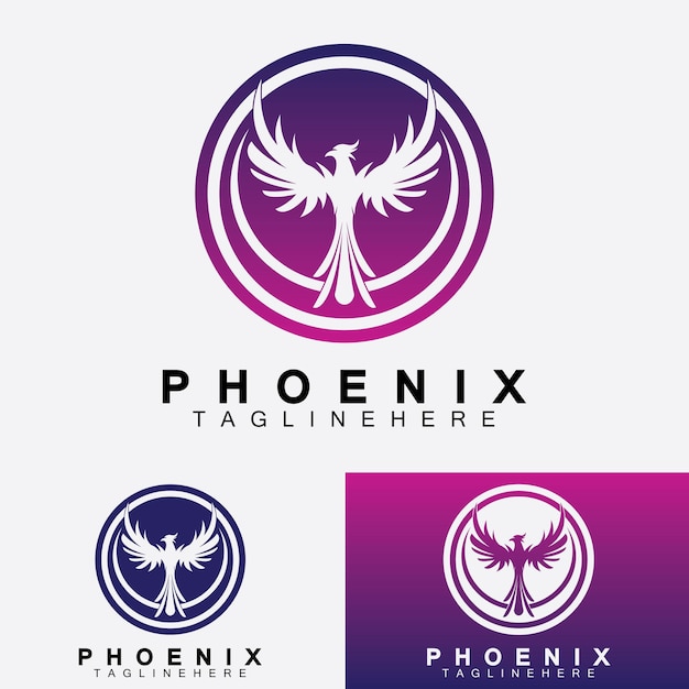 Phoenix logo Vector Illustration Design Template