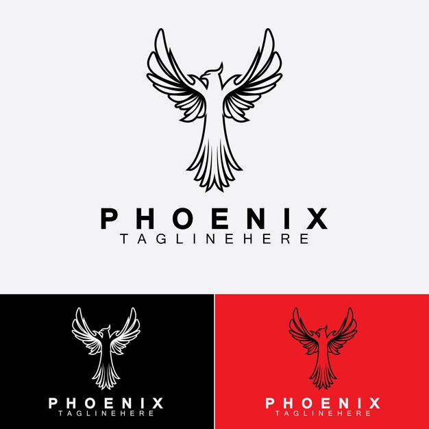 Phoenix logo Vector Illustration Design Template