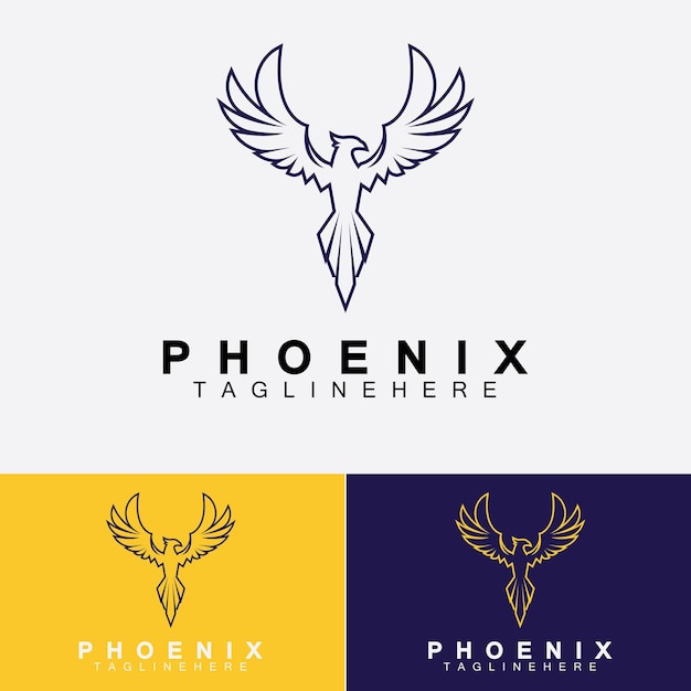 Phoenix logo Vector Illustration Design Template