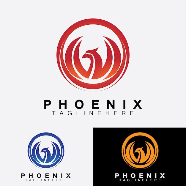 Phoenix logo Vector Illustration Design Template