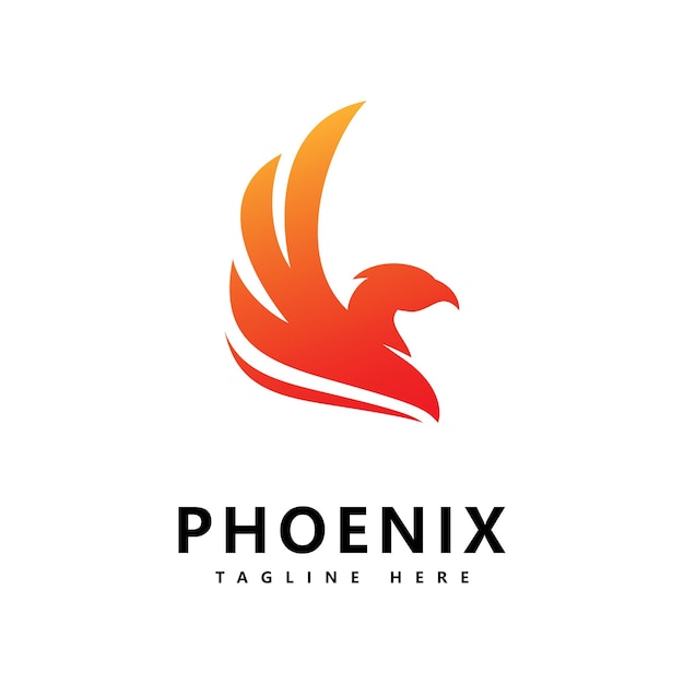 Phoenix logo vector template  design