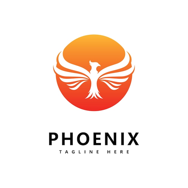 Phoenix logo vector template  design