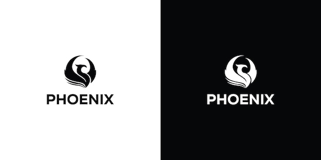 Phoenix vector logo design vector Premium Vector