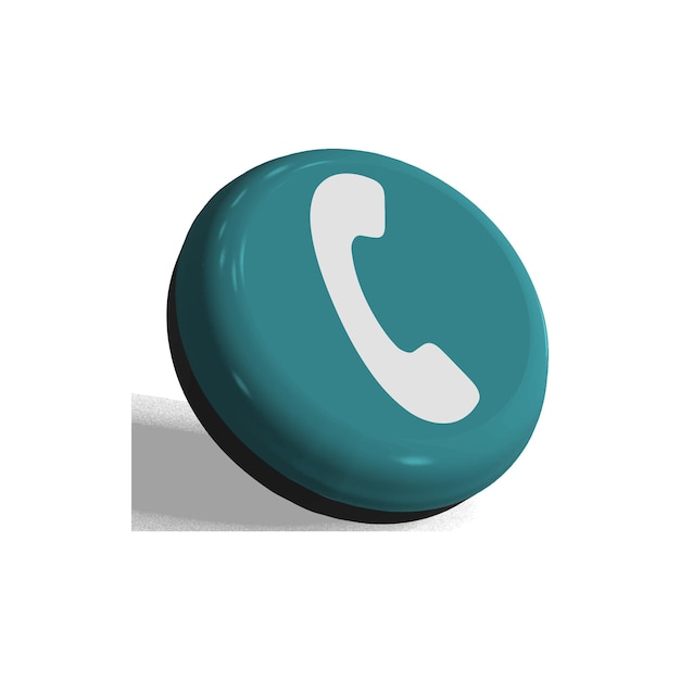 Phone 3D Icon Vector Template Design Illustration