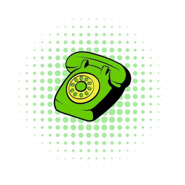 Phone comics icon isolated on a white background